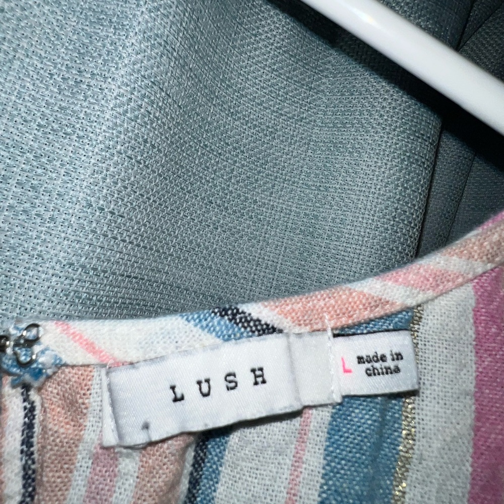 Lush Pastel Striped Blouse